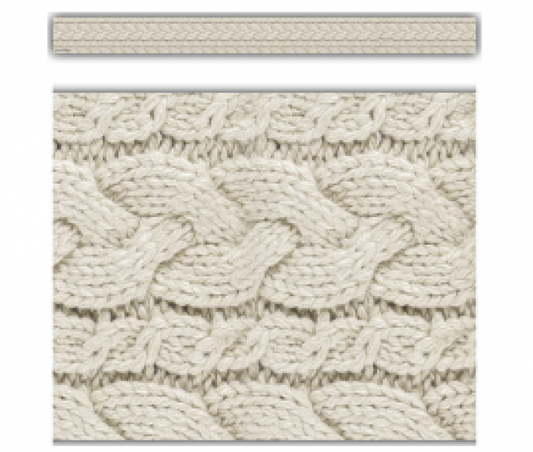 (SALE) (D) BORDER: CABLE KNIT SWEATER