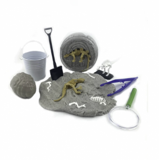 PLAY DOUGH KIT: DINOSAUR FOSSIL DIG COOKIES & CREAM SCENTED