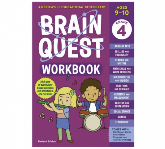 BRAIN QUEST WORKBOOK: GRADE 4
