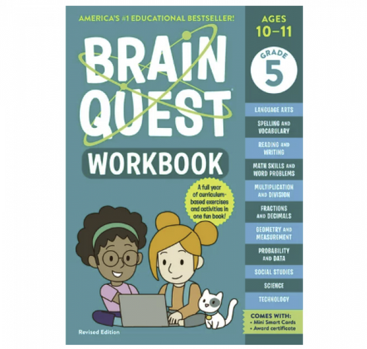 BRAIN QUEST WORKBOOK: GRADE 5 NEW