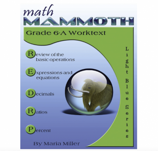 MATH MAMMOTH GRADE 6 WORKTEXT A
