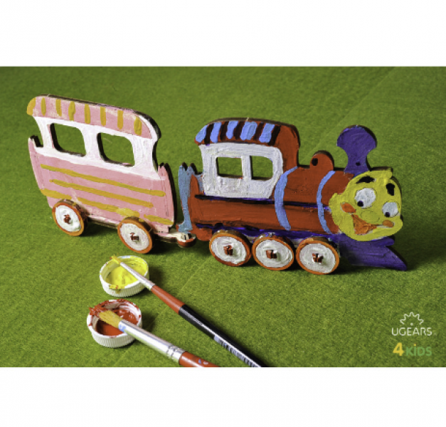 (SALE) UGEARS: COLORING MODEL LOCOMOTIVE