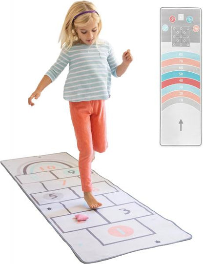 (sale)RETRO HOPSCOTCH & MARBLE 2-IN-1 RUG