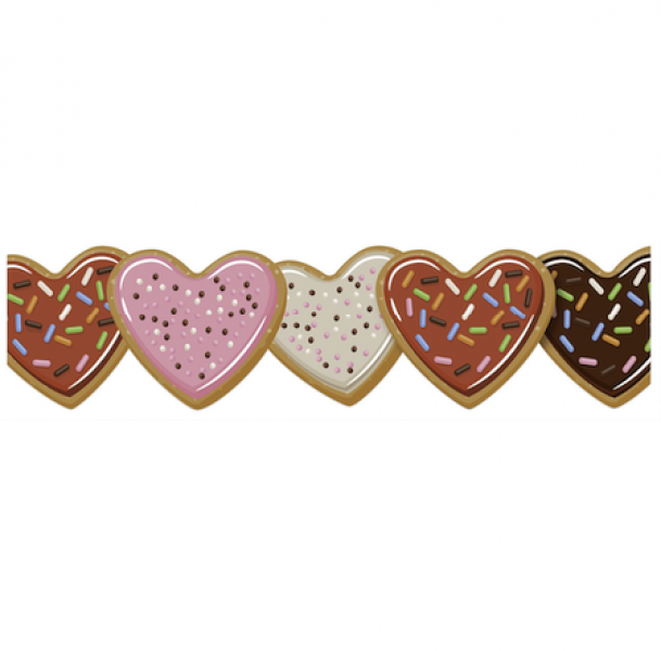 BORDER: HEART COOKIES