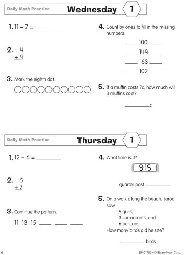 DAILY MATH PRACTICE GRADE 3