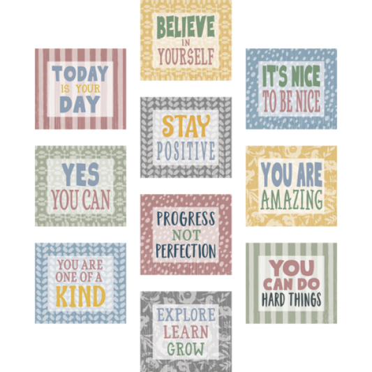 (SALE) ACCENTS: CLASSROOM COTTAGE POSITIVE SAYINGS