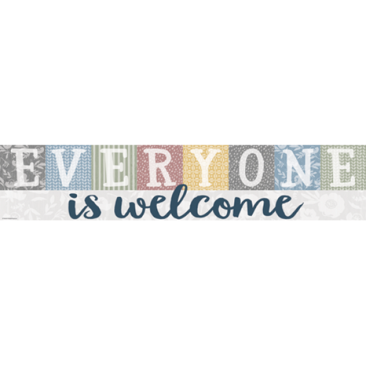 (SALE) BANNER: CLASSROOM COTTAGE EVERYONE IS WELCOME