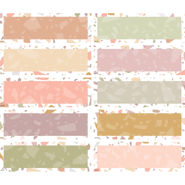 (SALE) MAGNETIC ACCENTS: TERRAZZO TONES LABELS
