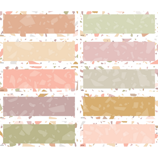 (SALE) MAGNETIC ACCENTS: TERRAZZO TONES LABELS