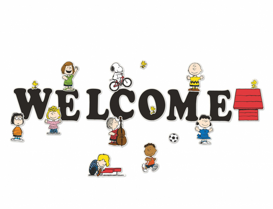 BULLETIN BOARD SET: PEANUTS WELCOME
