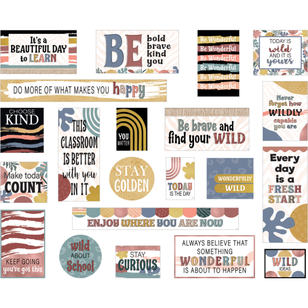 (SALE) MINI BULLETIN BOARD SET: WONDERFULLY WILD