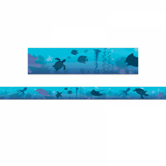 BORDER: SEAS THE DAY BLUE SILHOUETTES