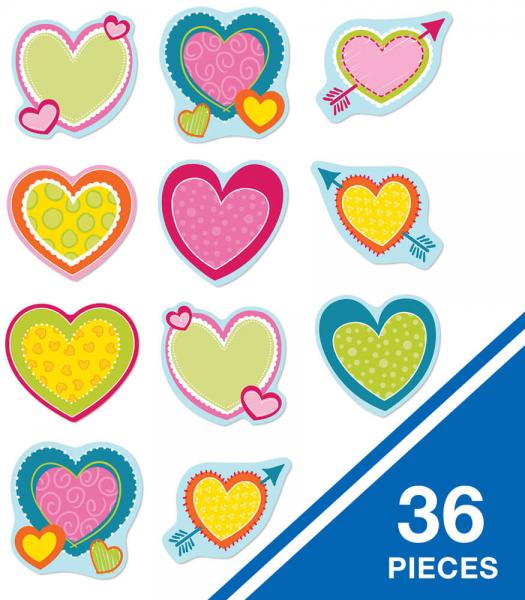 COLORFUL CUT-OUTS: HEARTS