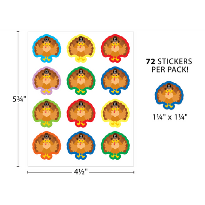 (SALE) STICKERS: TURKEYS
