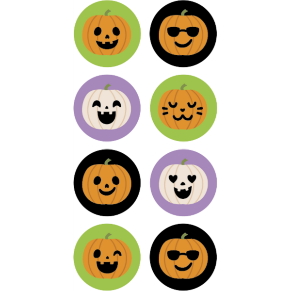 STICKERS: HALLOWEEN PUMPKINS MINI