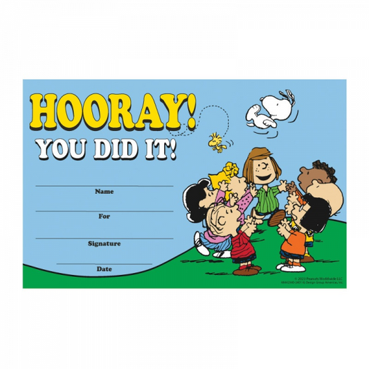 AWARDS: PEANUTS YOU DID IT!
