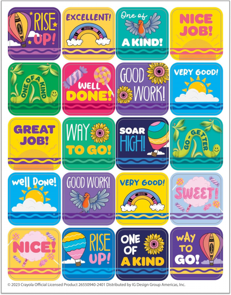 STICKERS: CRAYOLA COLORS OF KINDNESS