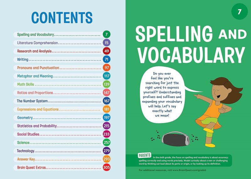 BRAIN QUEST WORKBOOK: GRADE 6
