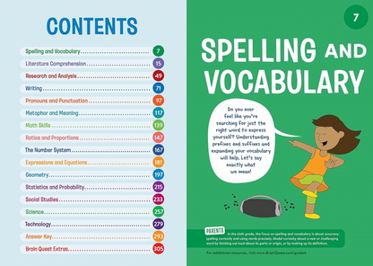 BRAIN QUEST WORKBOOK: GRADE 6