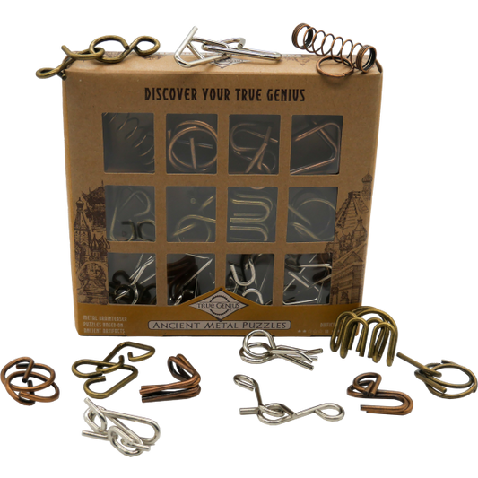 TRUE GENIUS ANCIENT METAL PUZZLES