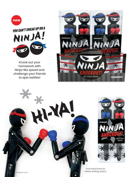 NINJA KNOCKOUT ACTION PENS