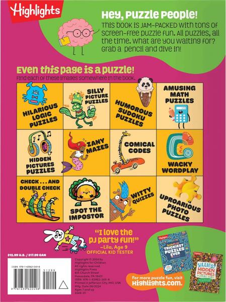 HIGHLIGHTS BRAINPLAY FUNNIEST PUZZLES EVER