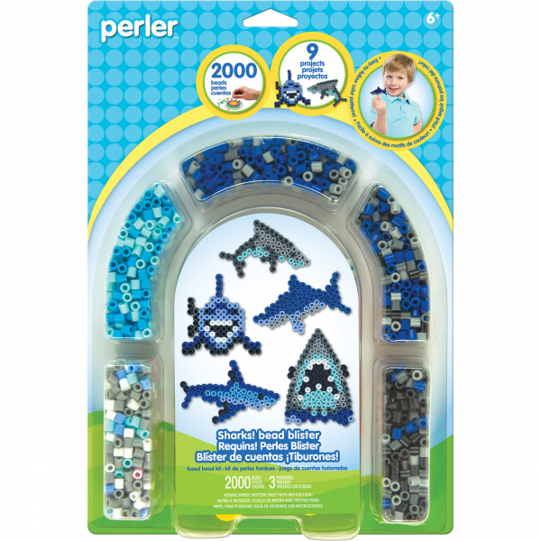 (SALE)PERLER BEADS SHARKS