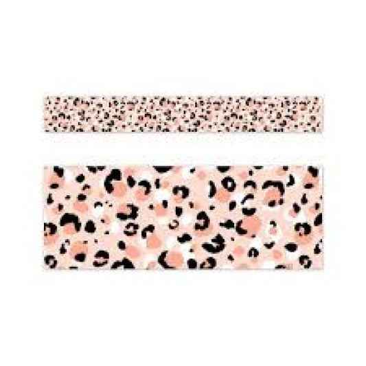 BORDER: BLUSH LEOPARD JUNGLE FRIENDS