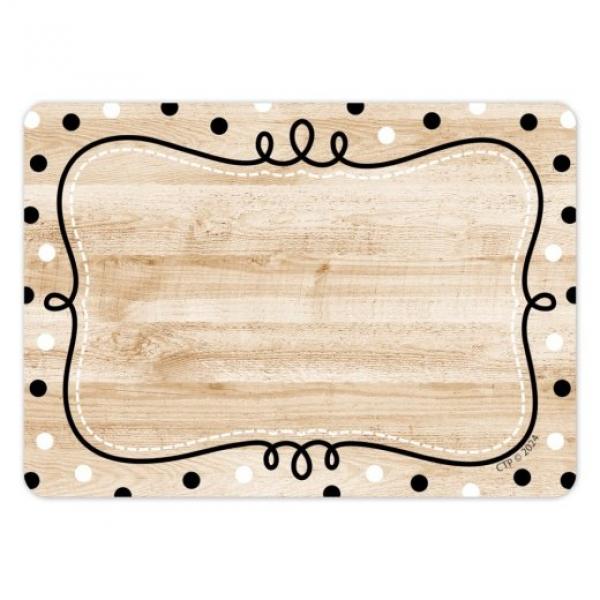 NAME TAGS: LOOP-DE-DOTS ON WOOD
