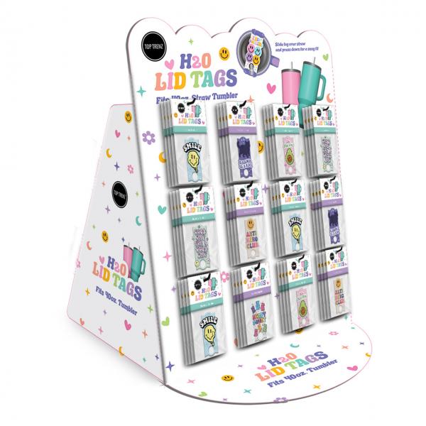 (SALE)H20 TUMBLER LID TAGS