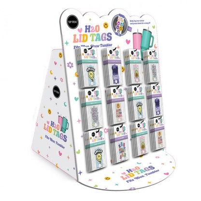 (SALE)H20 TUMBLER LID TAGS