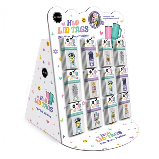 (SALE)H20 TUMBLER LID TAGS