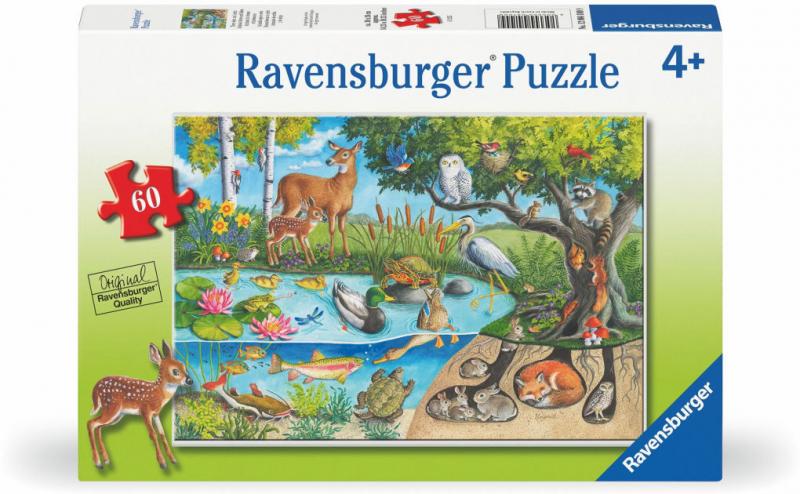 PUZZLE: ANIMALS ABOVE AND BELOW 60 PIECES
