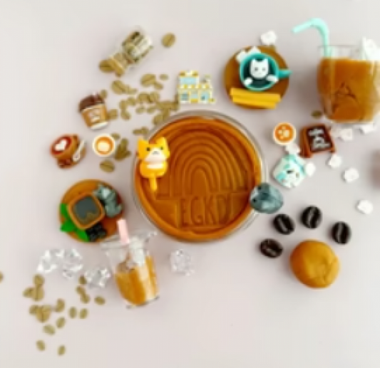PLAY DOUGH KIT: CAT CAFE COFFEE