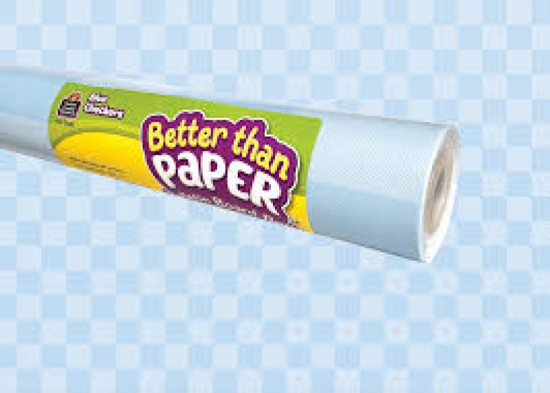 BETTER THAN PAPER: BLUE CHECKERS