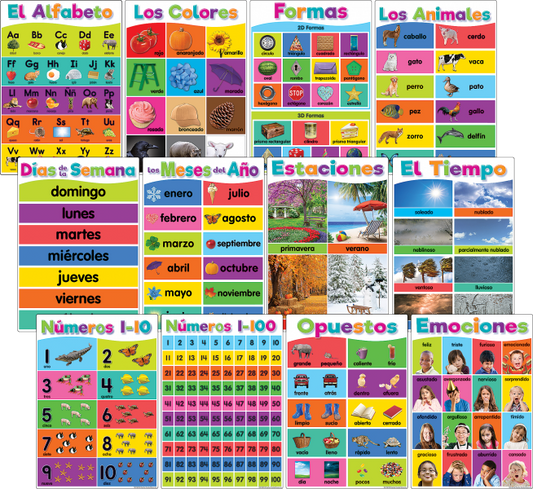 SMALL POSTER PACK: SPANISH COLORFUL