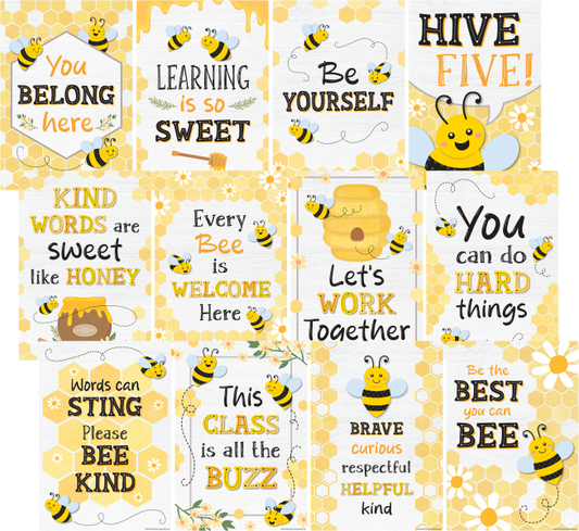 SMALL POSTER: BUZZING BEES