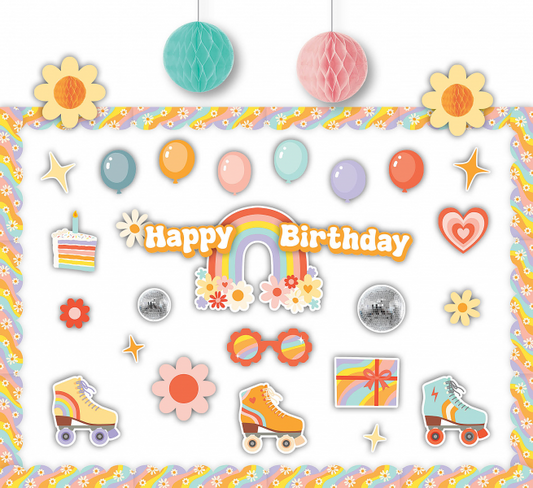 CREATE & DECORATE QUICK KIT: ROLLER DISCO BIRTHDAY