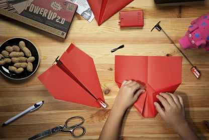 POWERUP 2.0 ELECTRIC PAPER AIRPLANE KIT RED
