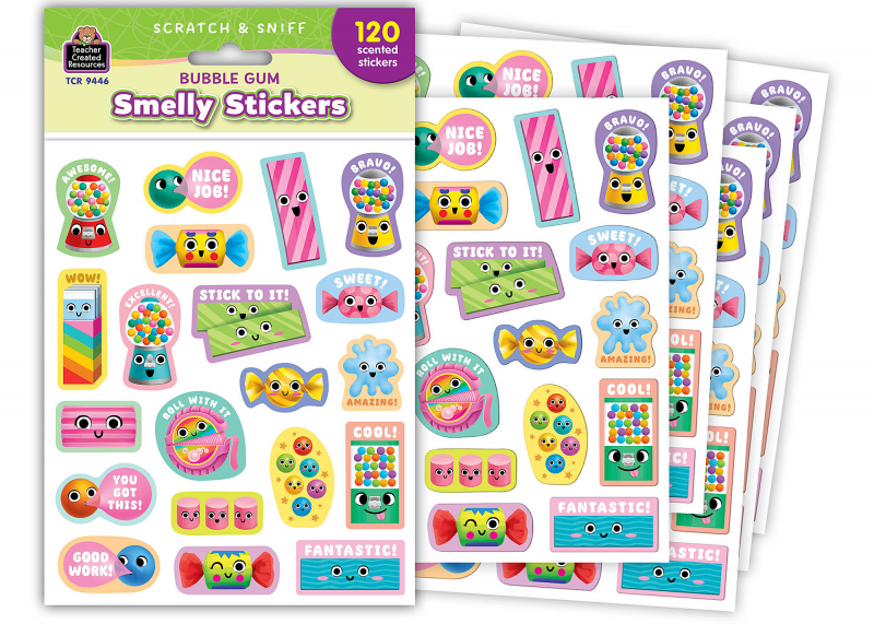SMELLY STICKERS: BUBBLE GUM
