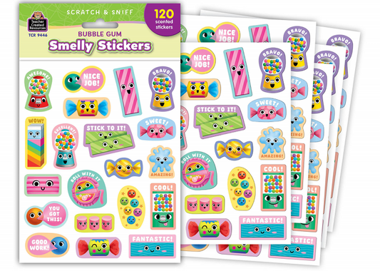 SMELLY STICKERS: BUBBLE GUM