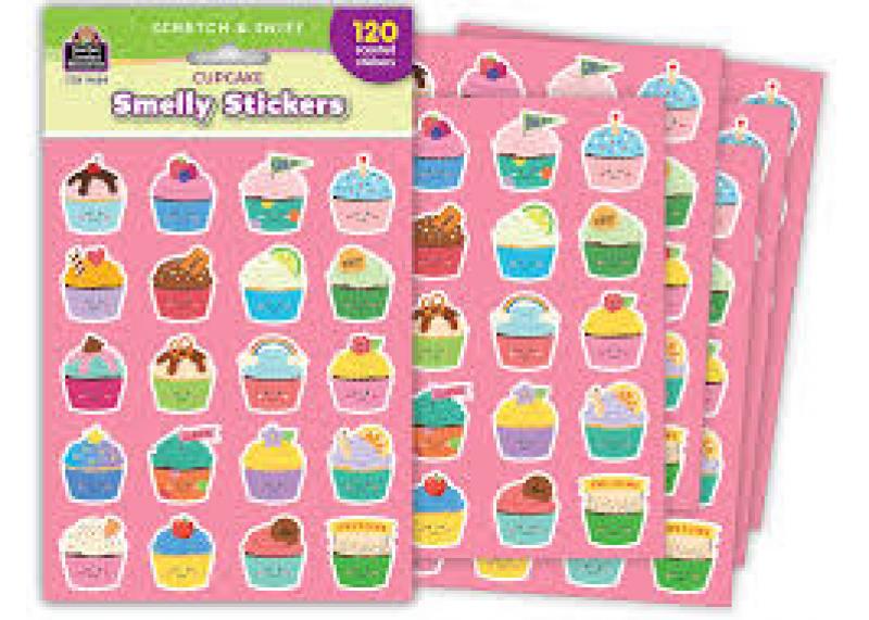 SMELLY STICKERS: CUPCAKE