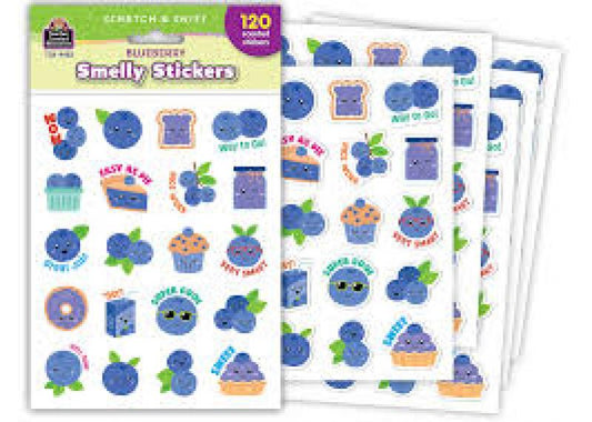 SMELLY STICKERS: BLUEBERRY
