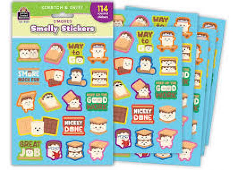SMELLY STICKERS: S'MORES