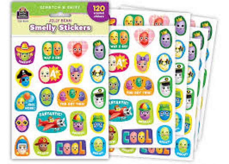 SMELLY STICKERS: JELLY BEAN