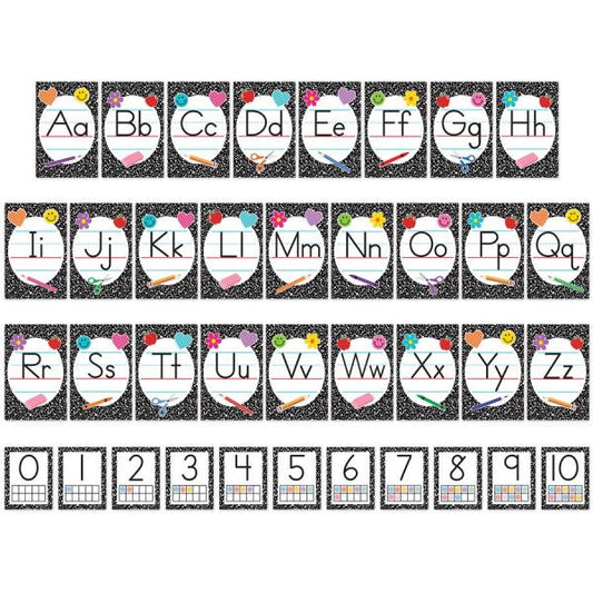 BULLETIN BOARD SET: COOL FOR SCHOOL COMPOSITION ALPHABET