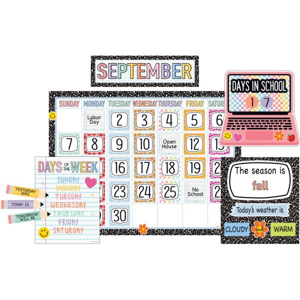 BULLETIN BOARD SET: COOL FOR SCHOOL CALENDAR