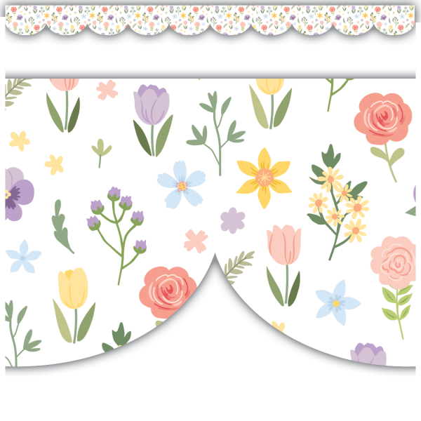 BORDER: SPRING GARDEN SCALLOPED