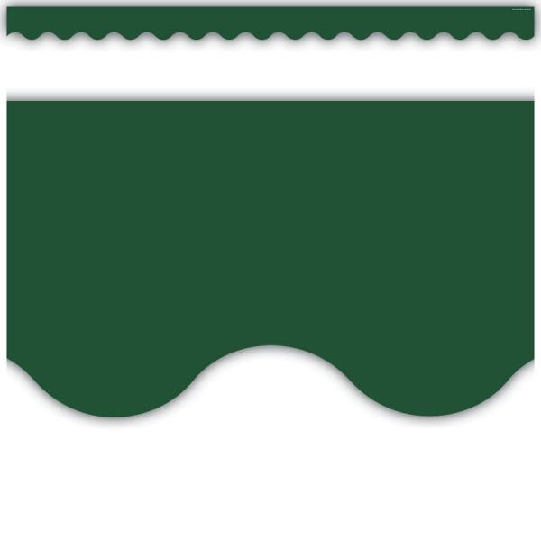 BORDER: PINE GREEN SCALLOPED