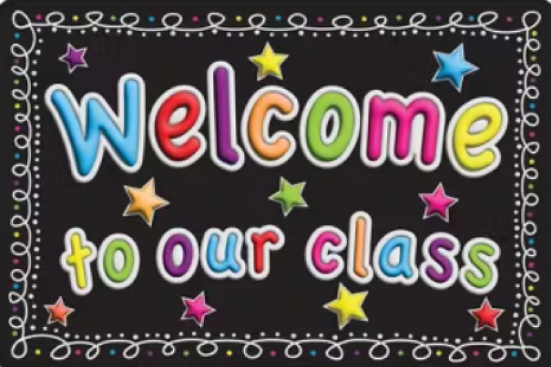 WELCOME MAT: WELCOME TO OUR CLASS 15.5" x 23.5"